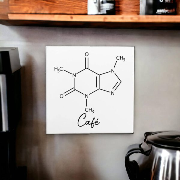 Azulejo decorativo para cantinho do café com Fórmula do café