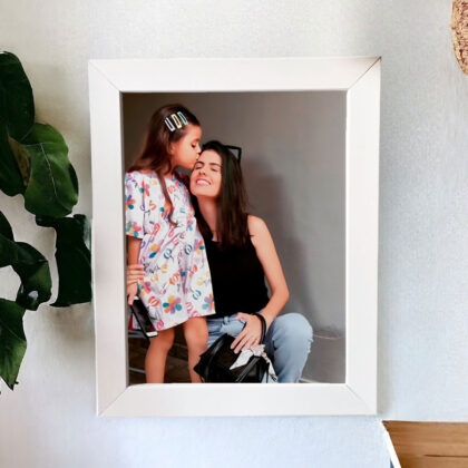 Azulejo decorativo com Foto na Vertical para Presente de dia das Mães Personalizado