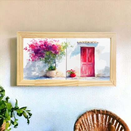Azulejo decorativo - Dupla de Azulejos: Florir – Coleção Encantos