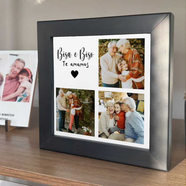 Azulejo Bisa e Biso Te Amamos com Fotos – Presente Personalizado para Bisavós - Imagem 6