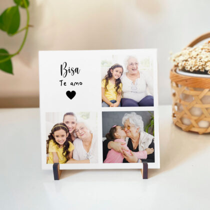Azulejo Bisa Te Amamos com Fotos – Presente Personalizado para Bisavó