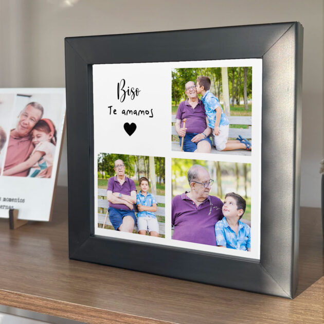 Azulejo Biso Te Amamos com Fotos – Presente Personalizado para Bisavô - Imagem 2