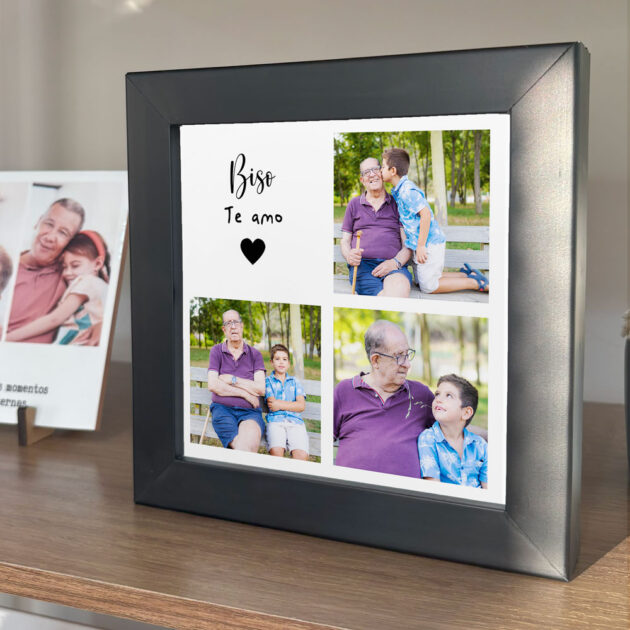 Azulejo Biso Te Amamos com Fotos – Presente Personalizado para Bisavô - Imagem 7